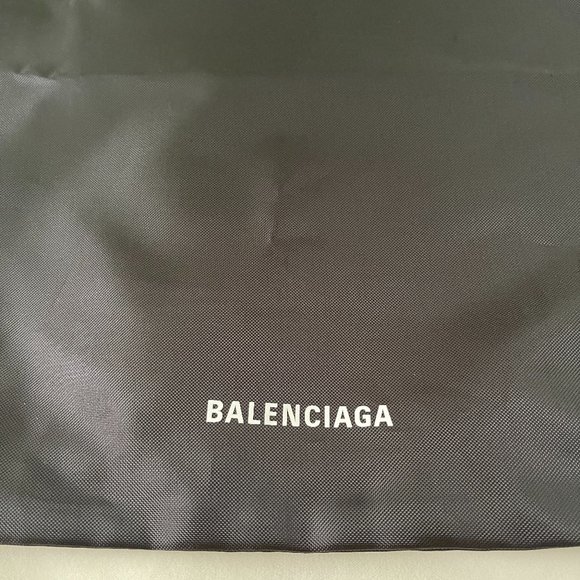 Balenciaga Black Backpack Dust Backpack Gym Draw String Bag - Picture 2 of 6